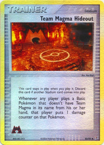 Team Magma Hideout - 83/95 - Uncommon - Reverse Holo available at 401 Games Canada