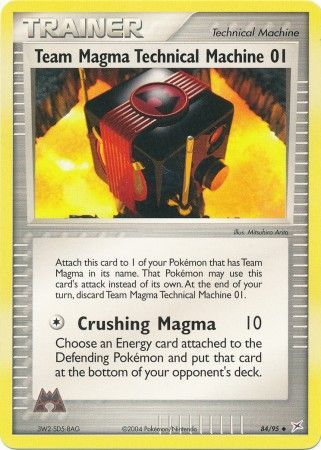 Team Magma Technical Machine 01 - 84/95 - Uncommon available at 401 Games Canada