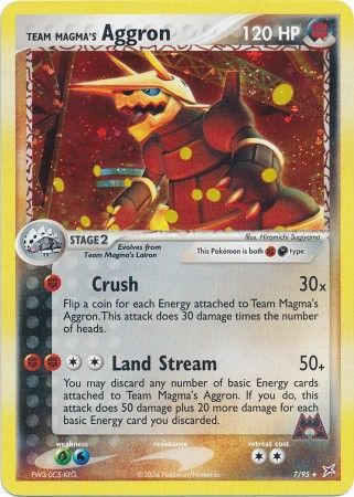 Team Magma's Aggron - 7/95 - Holo Rare available at 401 Games Canada