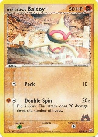 Team Magma's Baltoy - 60/95 - Common available at 401 Games Canada