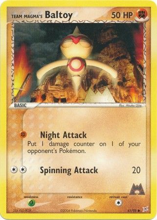 Team Magma's Baltoy - 61/95 - Common available at 401 Games Canada