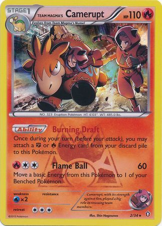 Team Magma's Camerupt - 2/34 - Holo Rare available at 401 Games Canada