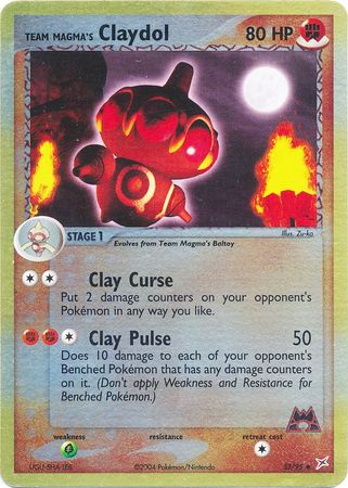 Team Magma's Claydol - 33/95 - Uncommon - Reverse Holo available at 401 Games Canada