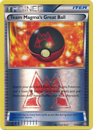 Team Magma's Great Ball - 31/34 - Uncommon - Reverse Holo available at 401 Games Canada