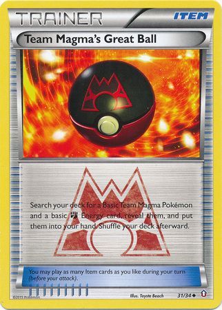 Team Magma's Great Ball - 31/34 - Uncommon available at 401 Games Canada