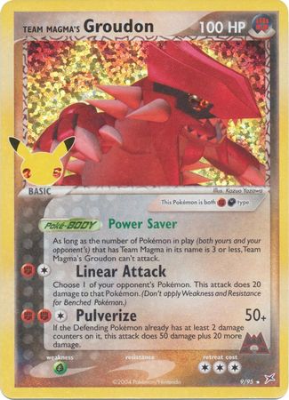 Team Magma's Groudon - 9/95 - Holo Rare (Classic Collection) available at 401 Games Canada