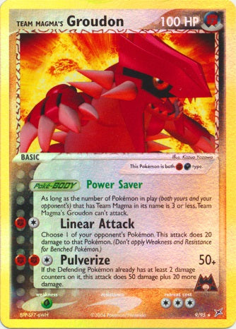 Team Magma's Groudon - 9/95 - Holo Rare - Reverse Holo available at 401 Games Canada