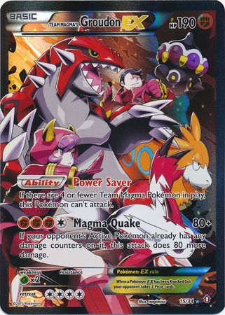 Team Magma's Groudon EX - 15/34 - Full Art Ultra Rare available at 401 Games Canada