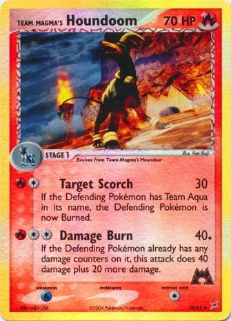 Team Magma's Houndoom - 34/95 - Uncommon - Reverse Holo available at 401 Games Canada