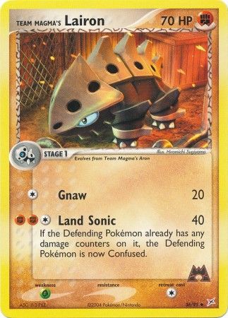 Team Magma's Lairon - 36/95 - Uncommon available at 401 Games Canada