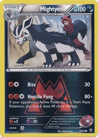 Team Magma's Mightyena - 19/34 - Common - Reverse Holo available at 401 Games Canada