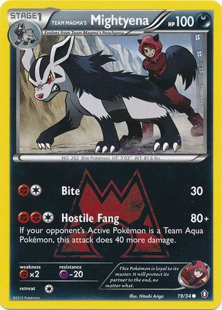 Team Magma's Mightyena - 19/34 - Common available at 401 Games Canada