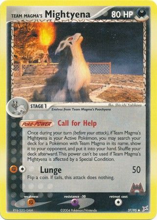 Team Magma's Mightyena - 37/95 - Uncommon available at 401 Games Canada