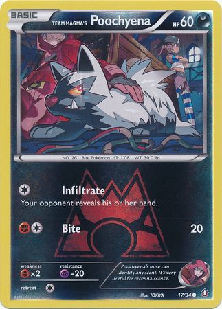 Team Magma's Poochyena - 17/34 - Common - Reverse Holo available at 401 Games Canada