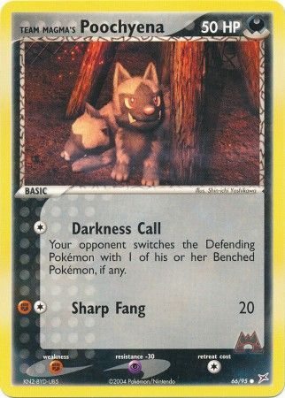 Team Magma's Poochyena - 66/95 - Common available at 401 Games Canada