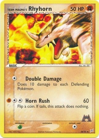 Team Magma's Rhyhorn - 38/95 - Uncommon available at 401 Games Canada