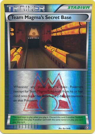 Team Magma's Secret Base - 32/34 - Uncommon - Reverse Holo available at 401 Games Canada