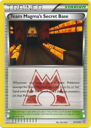 Team Magma's Secret Base - 32/34 - Uncommon available at 401 Games Canada