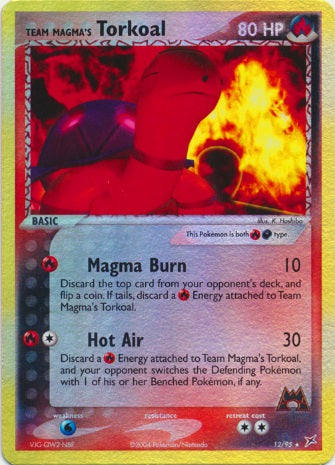 Team Magma's Torkoal - 12/95 - Holo Rare - Reverse Holo available at 401 Games Canada