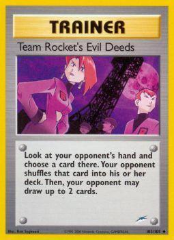 Team Rocket's Evil Deeds - 103/105 - Uncommon - Unlimited available at 401 Games Canada