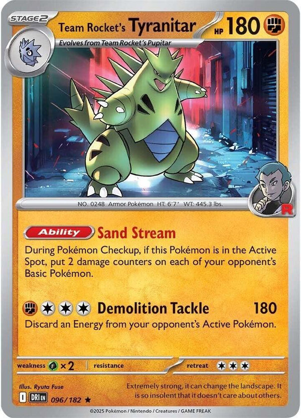 Team Rocket's Tyranitar (Theme Deck Exclusive) - 096/182 - Rare