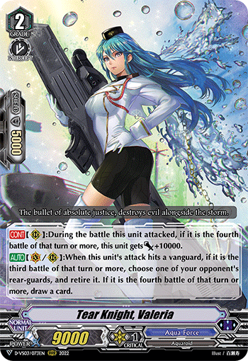 Tear Knight, Valeria - D-VS03/073 - Triple Rare available at 401 Games Canada