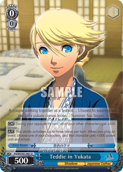 Teddie in Yukata - P4/EN-S01-081 - Uncommon available at 401 Games Canada