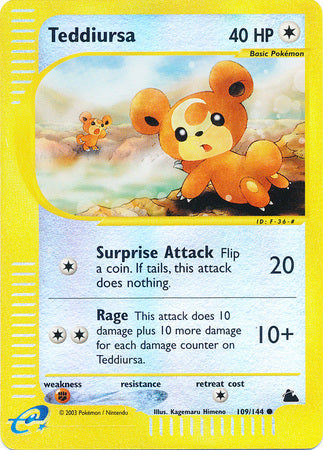 Teddiursa - 109/144 - Common - Reverse Holo available at 401 Games Canada