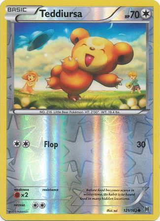 Teddiursa - 121/162 - Common - Reverse Holo available at 401 Games Canada