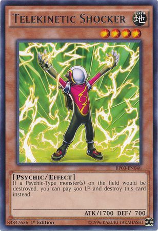 Telekinetic Shocker (Shatterfoil) - BP03-EN048 - Shatterfoil Rare - 1st Edition available at 401 Games Canada