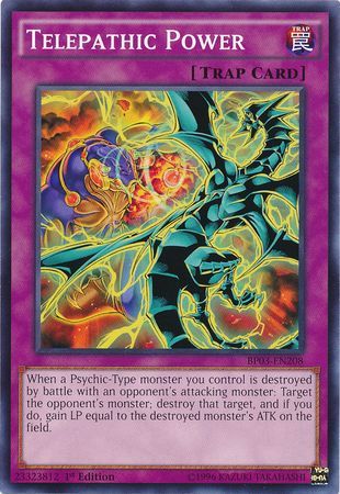 Telepathic Power (Shatterfoil) - BP03-EN208 - Shatterfoil Rare - 1st Edition available at 401 Games Canada