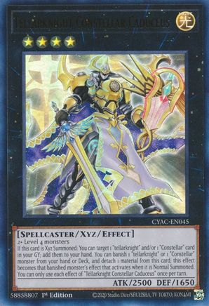 Tellarknight Constellar Caduceus - CYAC-EN045 - Ultra Rare - 1st Edition available at 401 Games Canada