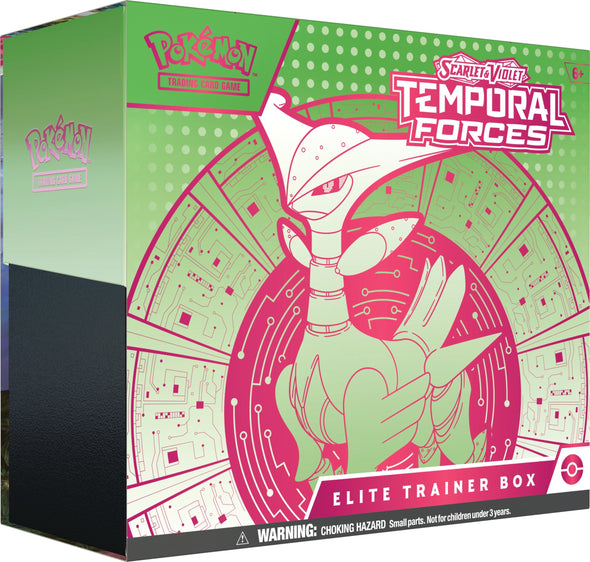 Pokemon - Scarlet and Violet - Temporal Forces - Elite Trainer Box - Iron Leaves