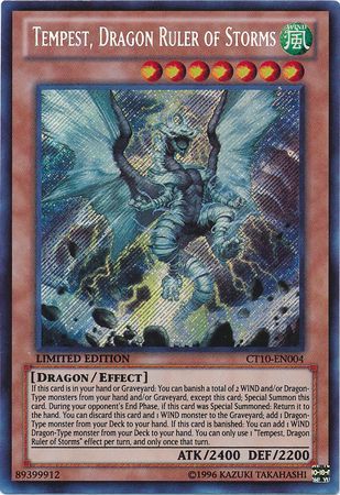 Tempest, Dragon Ruler of Storms - CT10-EN004 - Secret Rare - Limited Edition available at 401 Games Canada