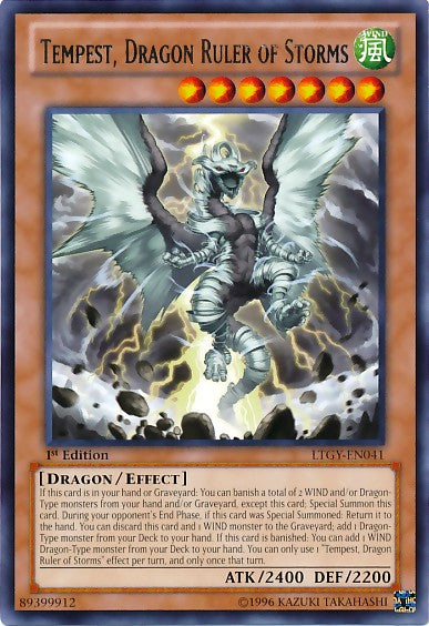 Tempest, Dragon Ruler of Storms - LTGY-EN041 - Rare - 1st Edition available at 401 Games Canada