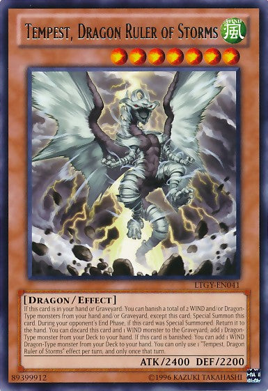 Tempest, Dragon Ruler of Storms - LTGY-EN041 - Rare - Unlimited available at 401 Games Canada