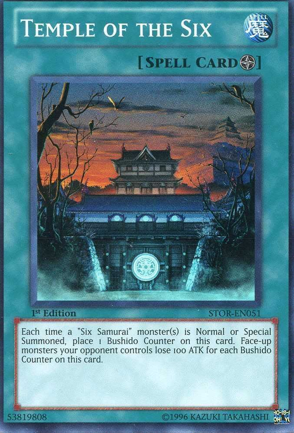 Temple of the Six - STOR-EN051 - Super Rare - 1st Edition available at 401 Games Canada