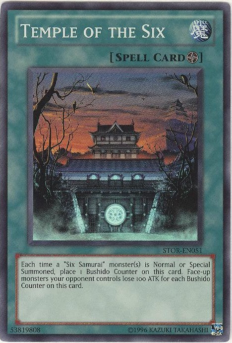 Temple of the Six - STOR-EN051 - Super Rare - Unlimited available at 401 Games Canada