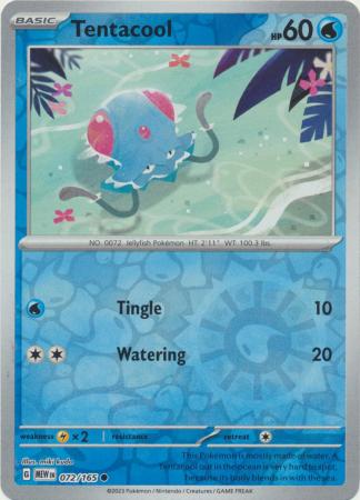 Tentacool - 072/165 - Common - Reverse Holo available at 401 Games Canada