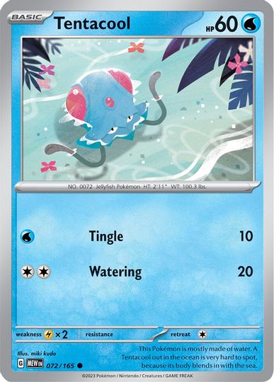 Tentacool - 072/165 - Common available at 401 Games Canada