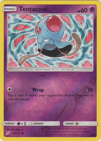 Tentacool - 60/181 - Common - Reverse Holo available at 401 Games Canada
