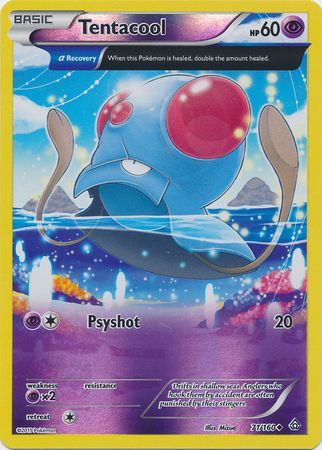 Tentacool - 71/160 - Uncommon - Reverse Holo available at 401 Games Canada