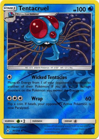 Tentacruel - 41/214 - Uncommon - Reverse Holo available at 401 Games Canada