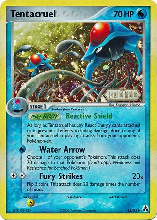 Tentacruel - 45/92 - Uncommon - Reverse Holo available at 401 Games Canada