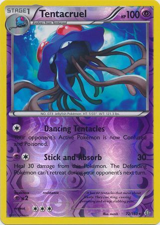 Tentacruel - 72/160 - Rare - Reverse Holo available at 401 Games Canada