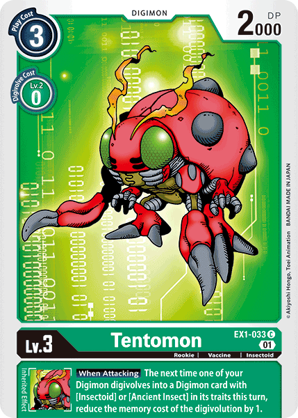 Tentomon - EX1-033 - Common available at 401 Games Canada