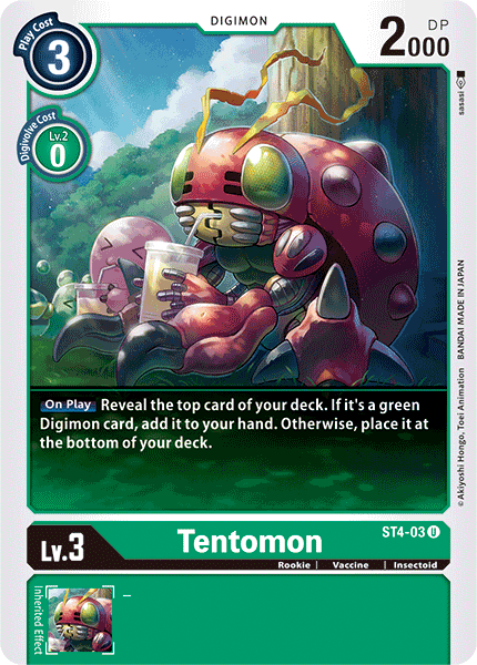 Tentomon - ST4-03 - Uncommon available at 401 Games Canada