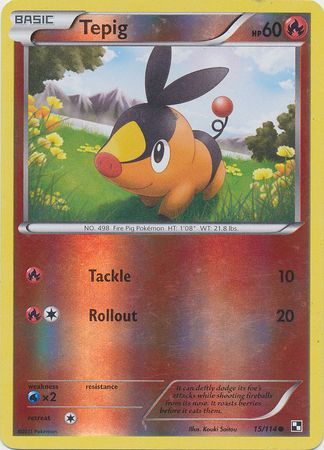 Tepig - 15/114 - Common - Reverse Holo available at 401 Games Canada