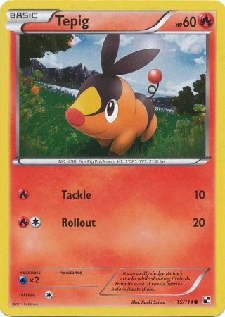 Tepig - 15/114 - Holo Promo available at 401 Games Canada