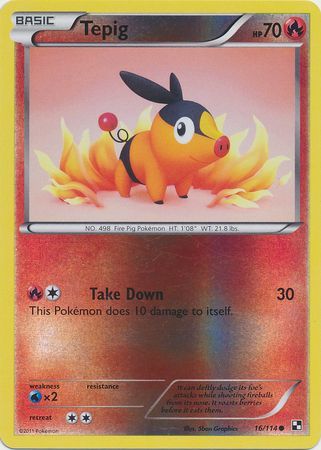 Tepig - 16/114 - Common - Reverse Holo available at 401 Games Canada